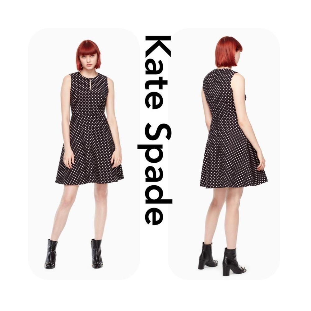 Kate Spade Diamond Jacquard A-Line Dress Size 00
